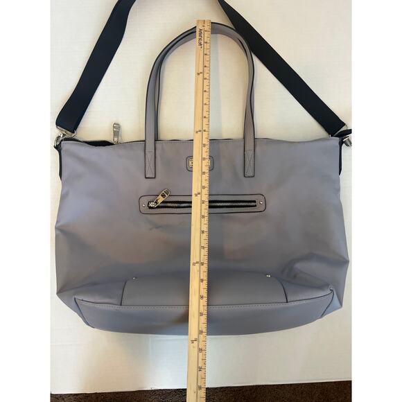 Madden Girl Nylon
Weekender Travel Large Tote Bag Gray and Black - Picture 8 of 11